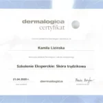 Certyfikat Kamila Lizińska- Bloch dermalogica
