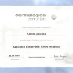Certyfikat Kamila Lizińska- Bloch dermalogica