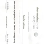 Certyfikat Kamila Lizińska- Bloch dermalogica