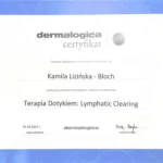Certyfikat Kamila Lizińska- Bloch dermalogica