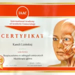 Certyfikat Kamila Lizińska- Bloch iaac