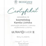 Certyfikat Kamila Lizińska- Bloch bogdani