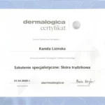 Certyfikat Kamila Lizińska- Bloch dermalogica