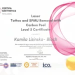 Certyfikat Kamila Lizińska- Bloch certifa