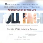 Certyfikat Marta Czerkawska Burgs full face