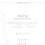 Certyfikat Marta Czerkawska Burgs ombre brows